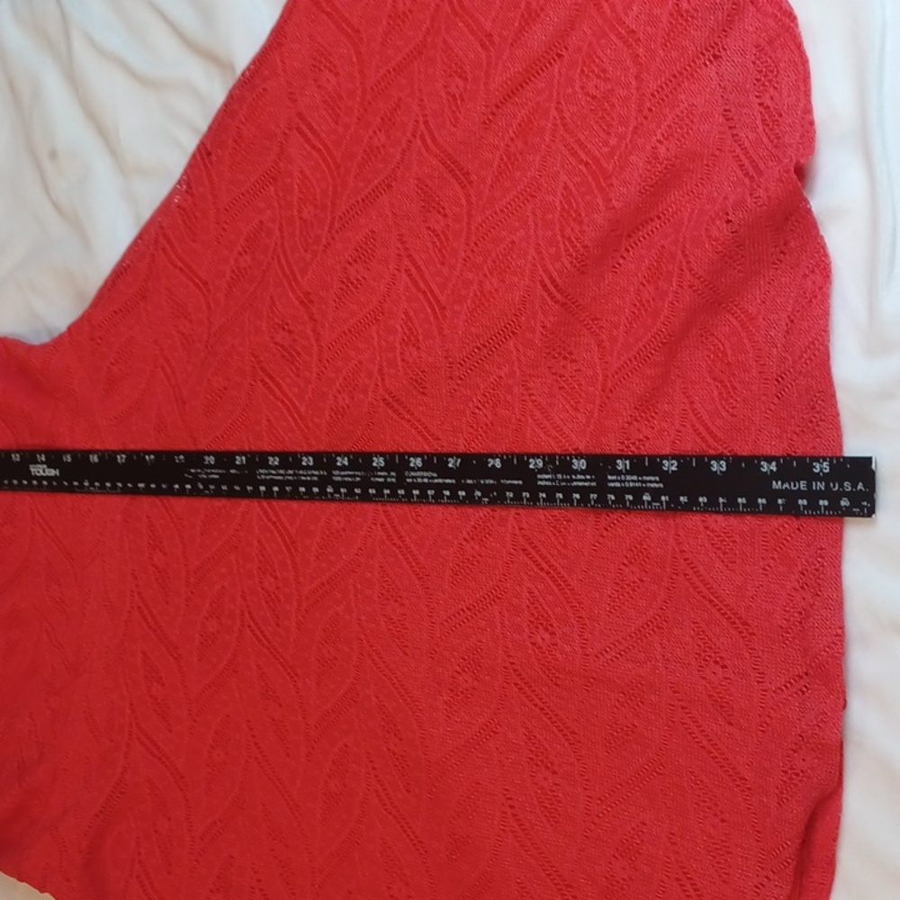 Y2K DressT Orange Lace Skater Dress Lined Bow Back Night Out 12 - Picture 11 of 13